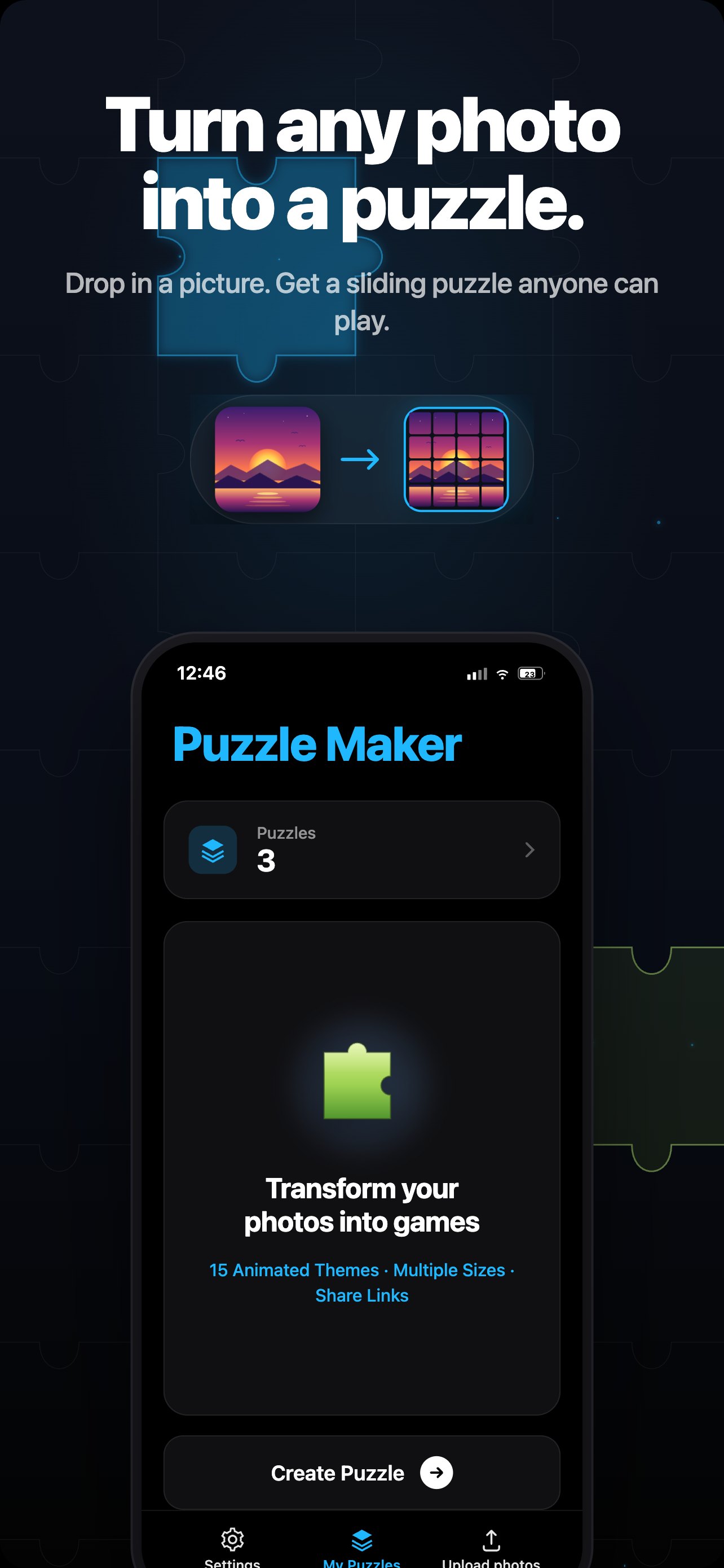Puzzle Maker main screen